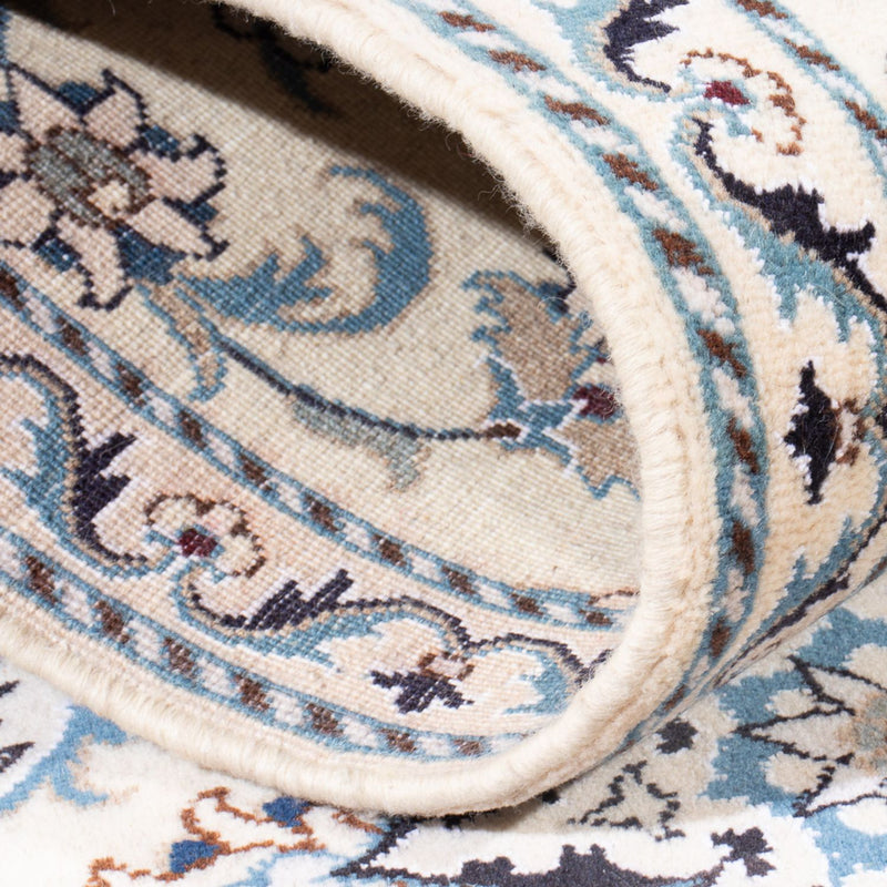 Biegacz Dywan perski - Nain - 194 x 80 cm - srebrny