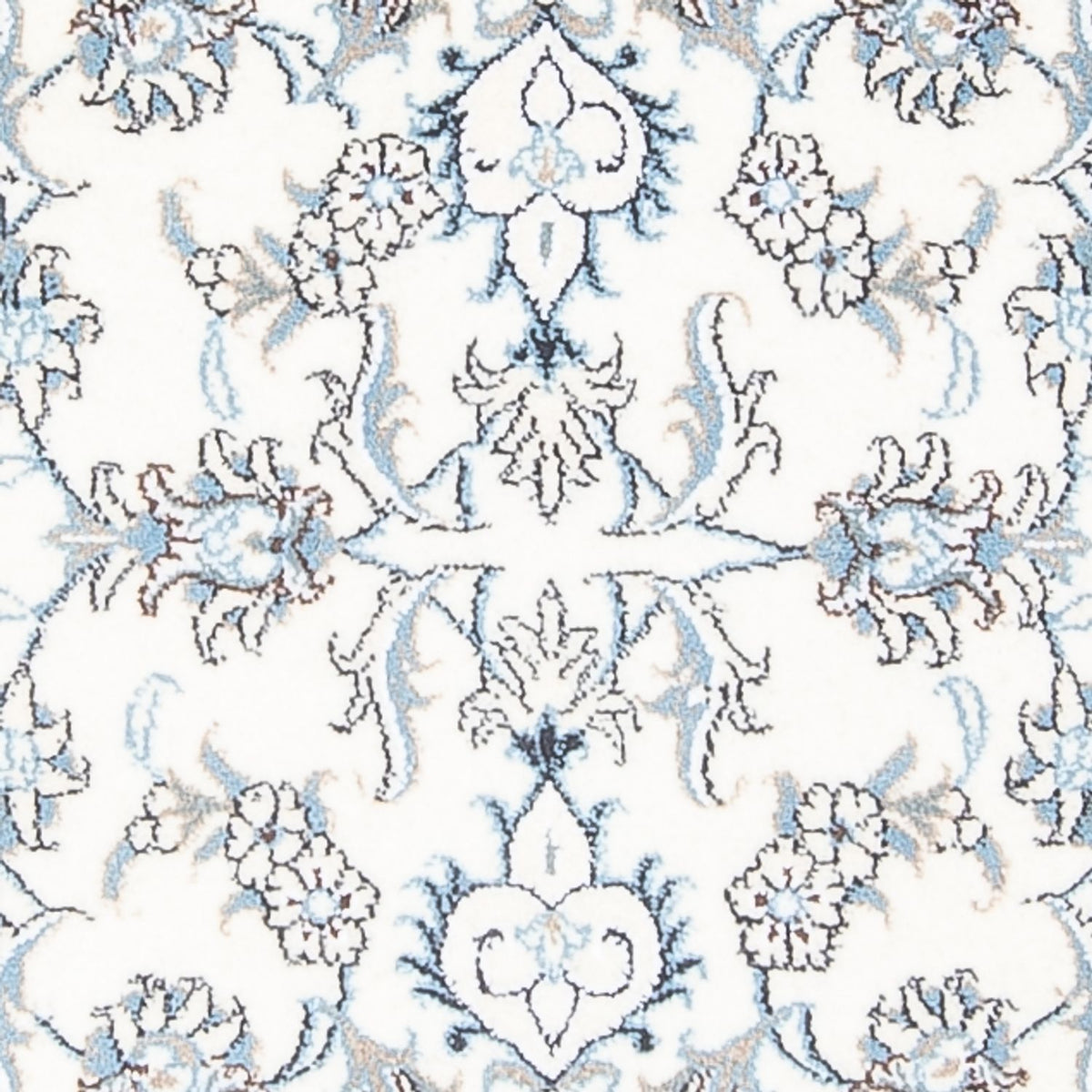 Biegacz Dywan perski - Nain - 197 x 75 cm - srebrny