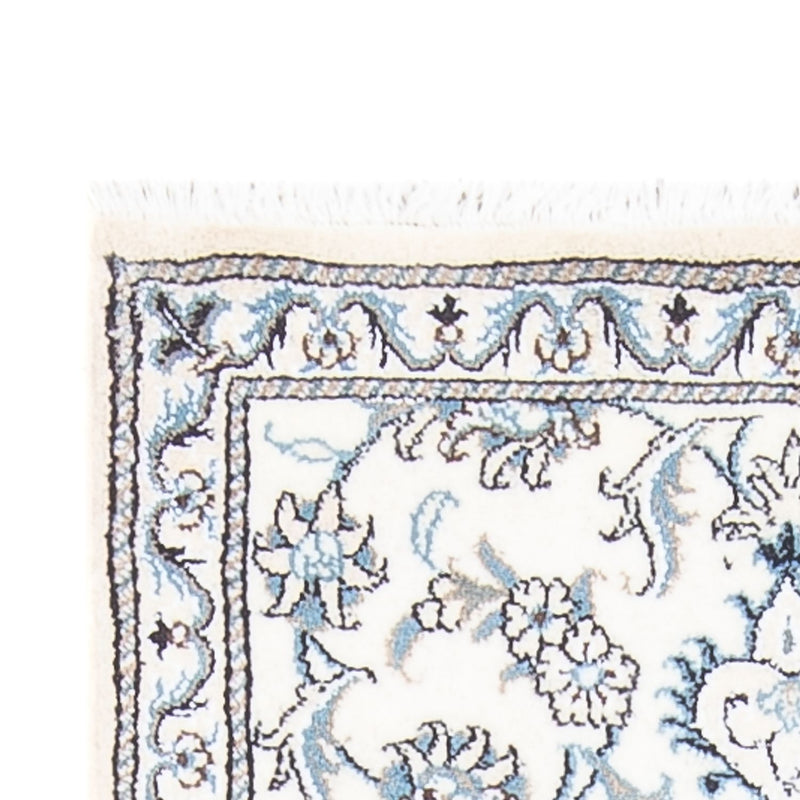 Biegacz Dywan perski - Nain - 197 x 75 cm - srebrny