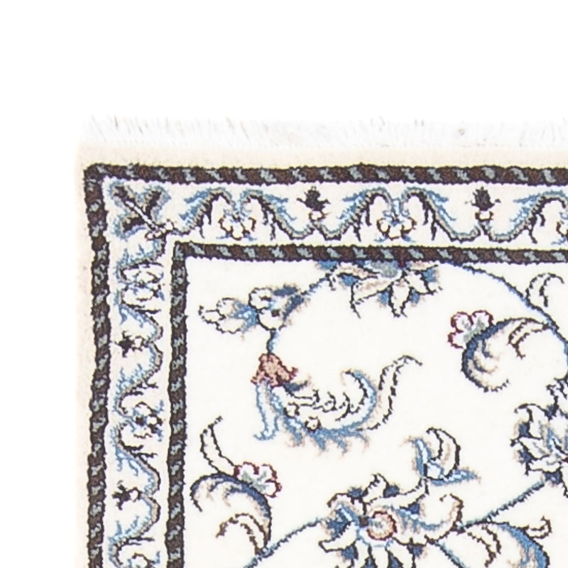 Biegacz Dywan perski - Nain - 195 x 77 cm - srebrny