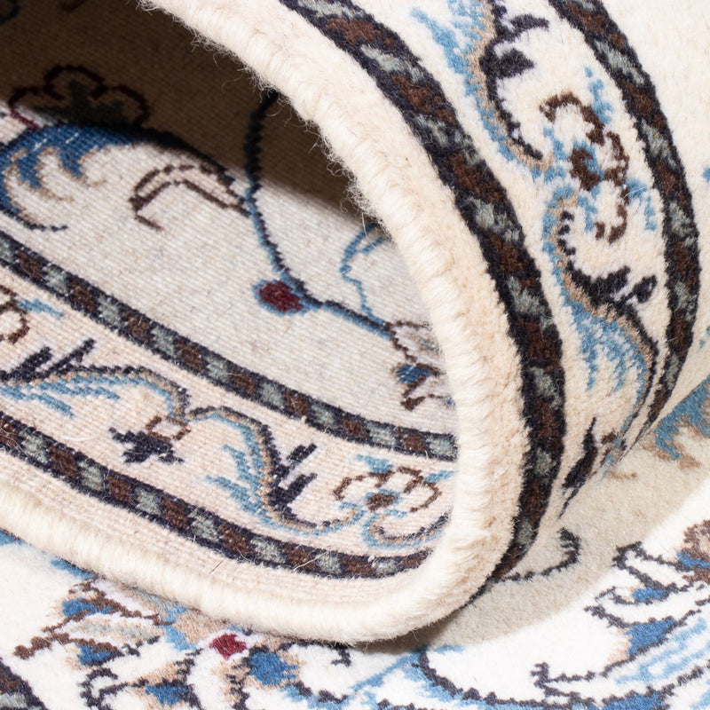 Biegacz Dywan perski - Nain - 195 x 77 cm - srebrny