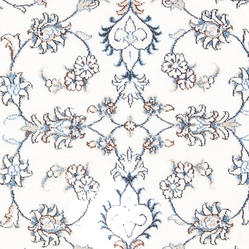 Biegacz Dywan perski - Nain - 196 x 77 cm - srebrny