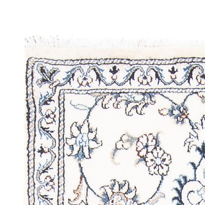 Biegacz Dywan perski - Nain - 196 x 77 cm - srebrny