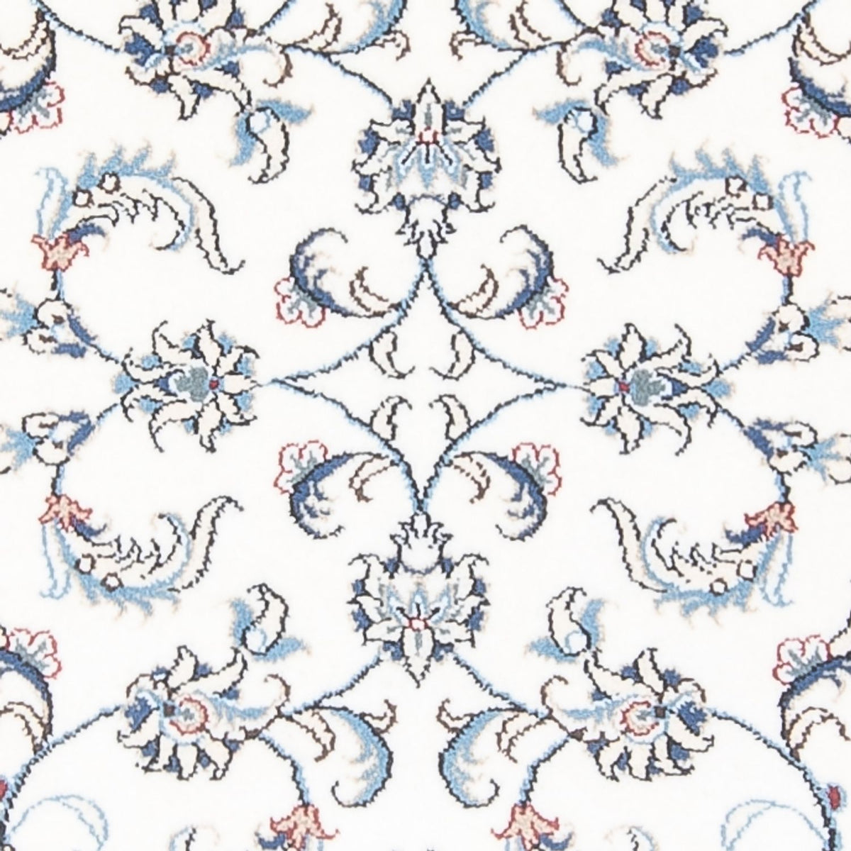 Biegacz Dywan perski - Nain - 197 x 78 cm - srebrny