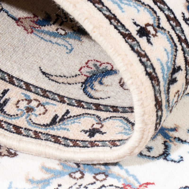 Biegacz Dywan perski - Nain - 197 x 78 cm - srebrny