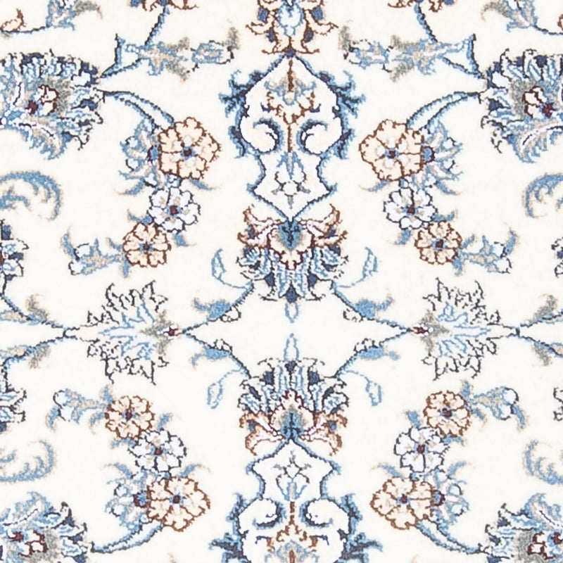 Biegacz Dywan perski - Nain - 193 x 83 cm - srebrny