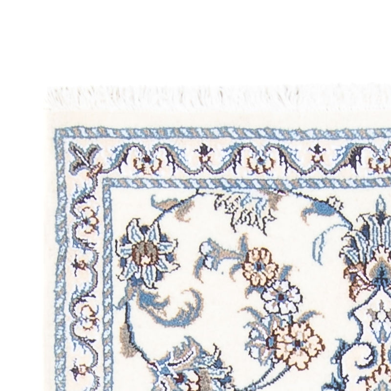 Biegacz Dywan perski - Nain - 193 x 83 cm - srebrny