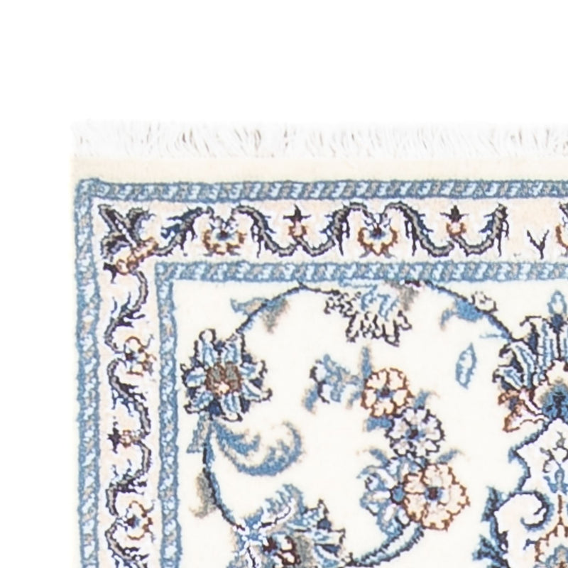 Biegacz Dywan perski - Nain - 204 x 78 cm - srebrny