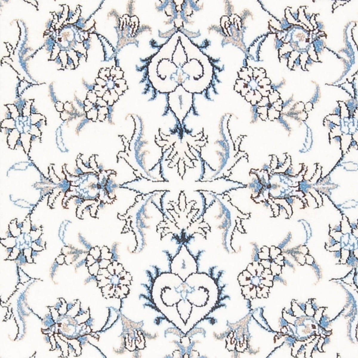 Biegacz Dywan perski - Nain - 200 x 77 cm - srebrny