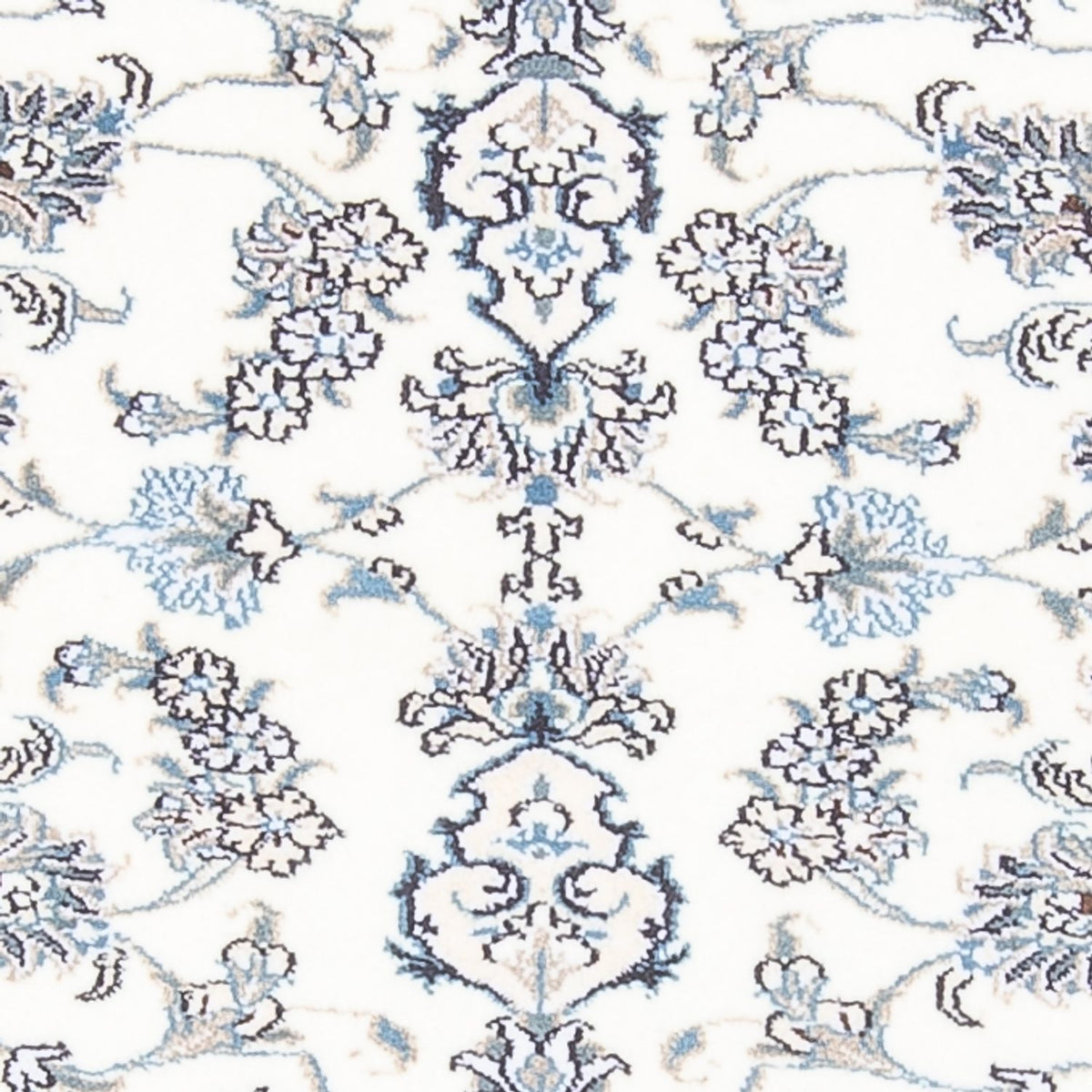 Biegacz Dywan perski - Nain - 188 x 84 cm - srebrny