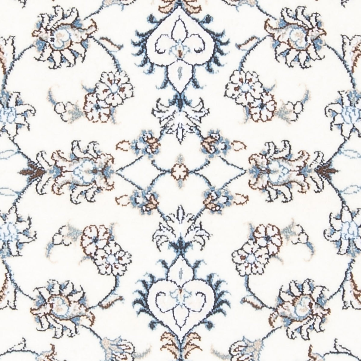 Biegacz Dywan perski - Nain - 197 x 76 cm - srebrny