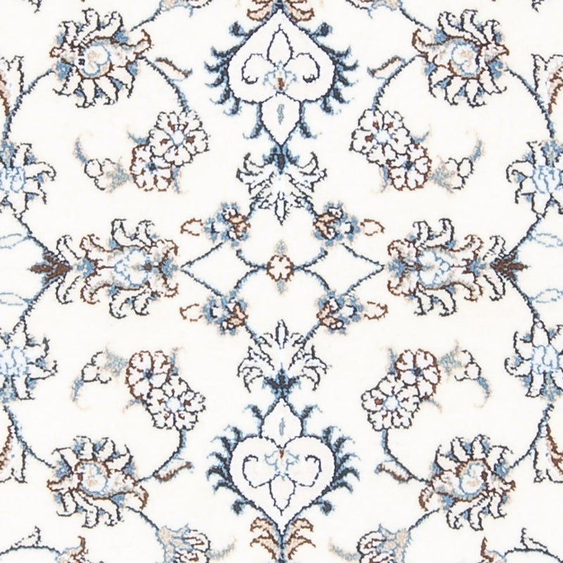 Biegacz Dywan perski - Nain - 197 x 76 cm - srebrny