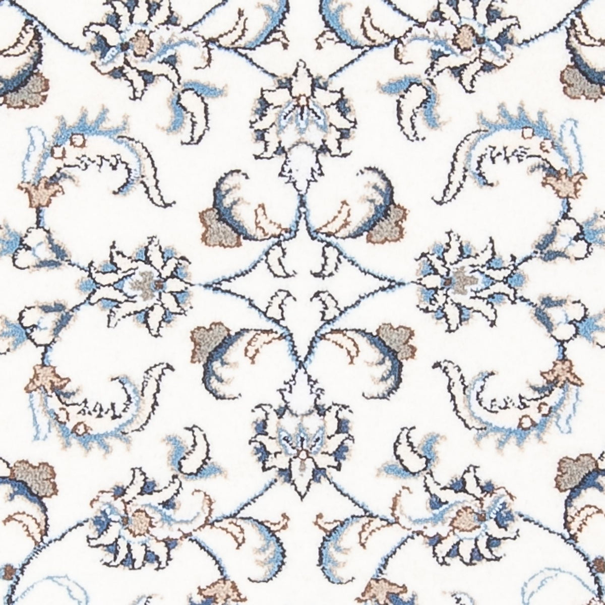 Biegacz Dywan perski - Nain - 200 x 80 cm - srebrny