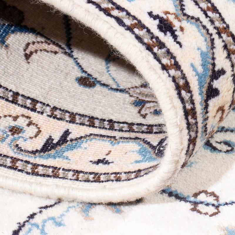 Biegacz Dywan perski - Nain - 200 x 80 cm - srebrny