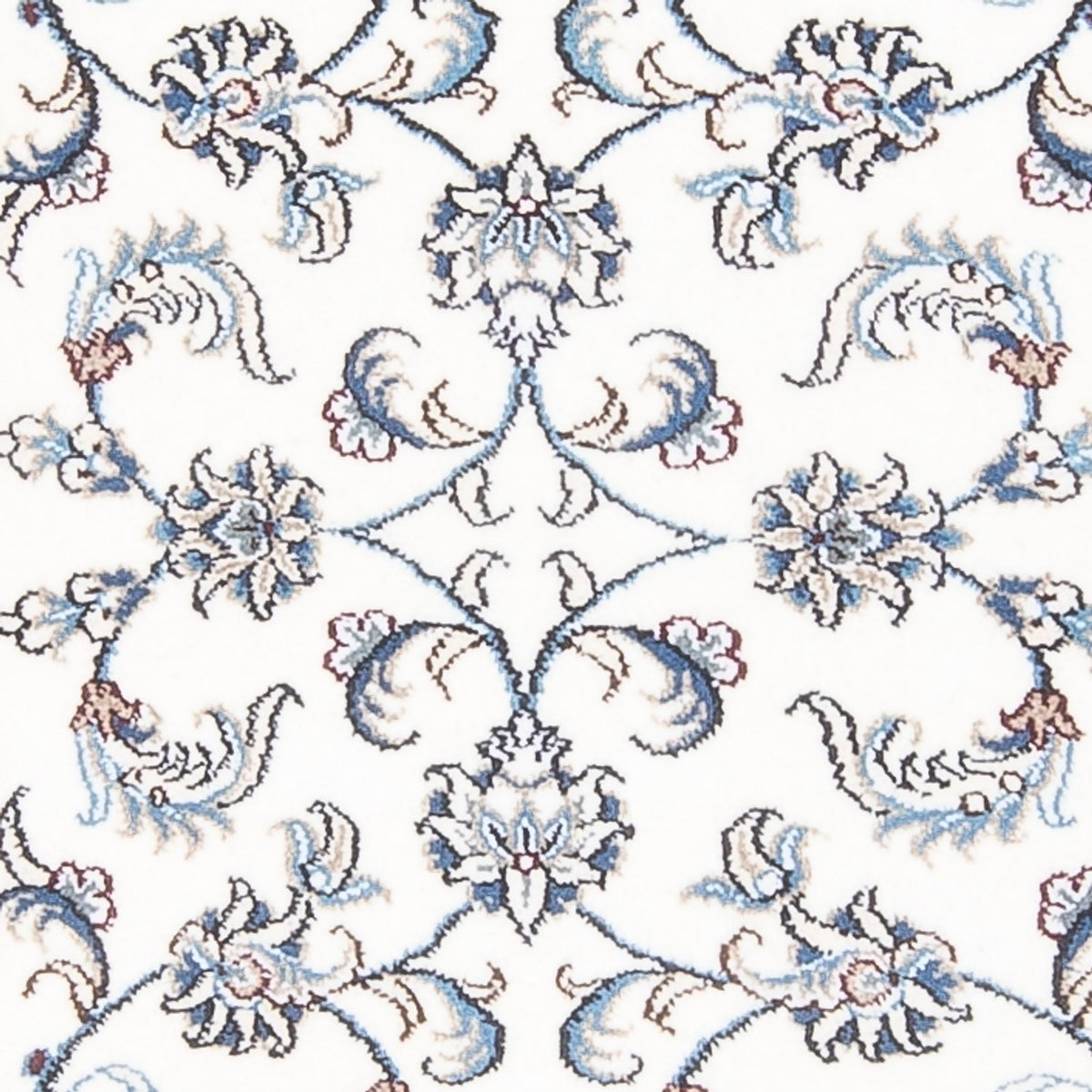 Biegacz Dywan perski - Nain - 202 x 78 cm - srebrny