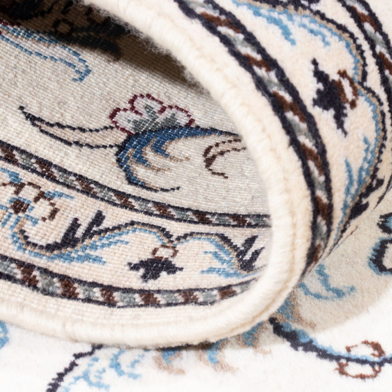 Biegacz Dywan perski - Nain - 202 x 78 cm - srebrny