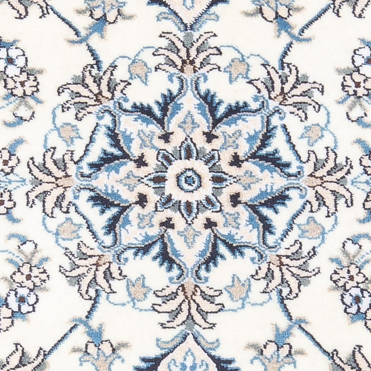 Dywan perski - Nain - 140 x 90 cm - srebrny