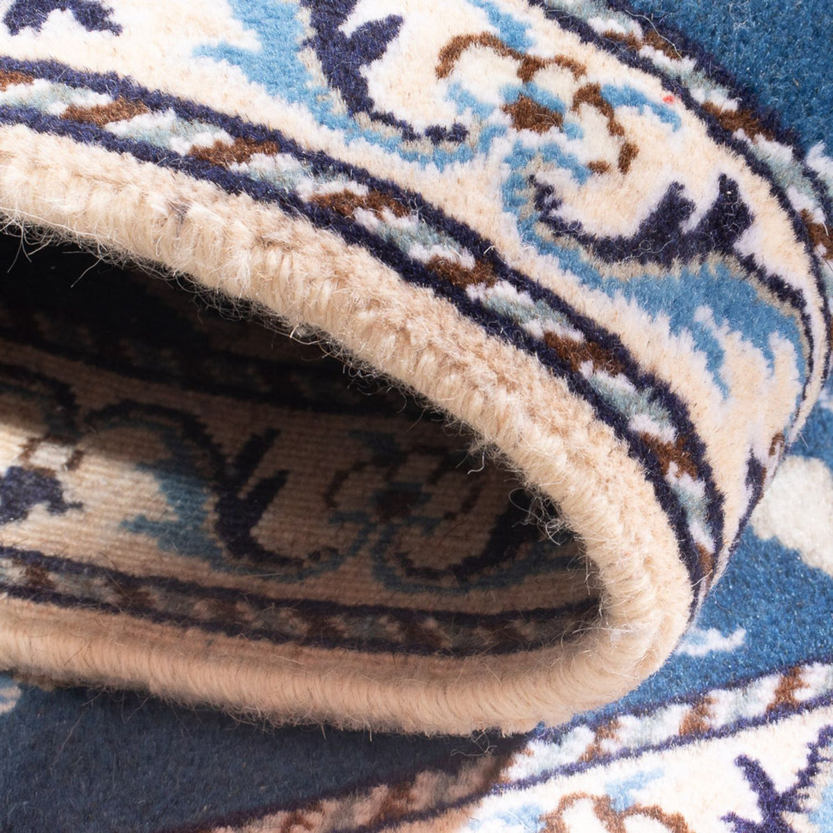 Dywan perski - Nain - 140 x 90 cm - niebieski