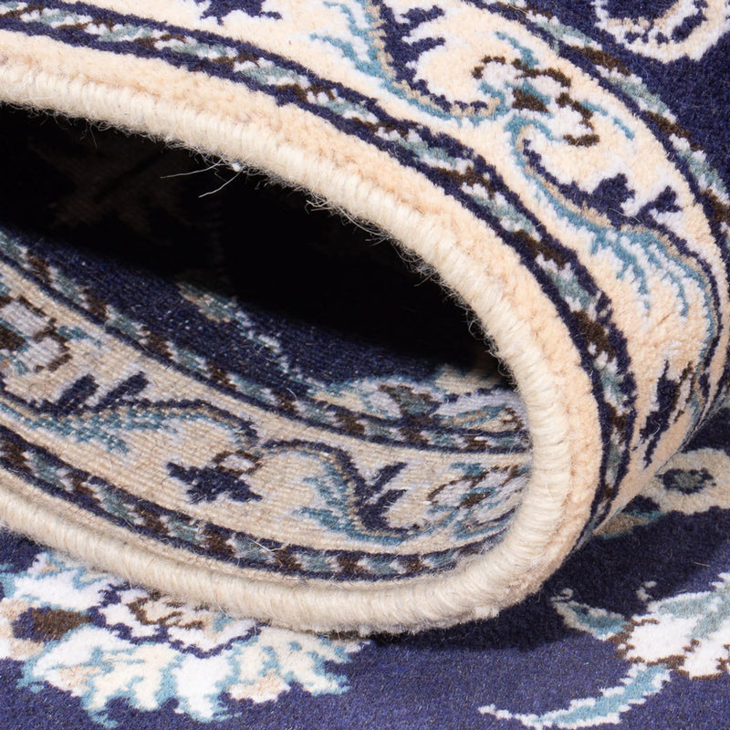 Dywan perski - Nain - 140 x 90 cm - ciemnoniebieski