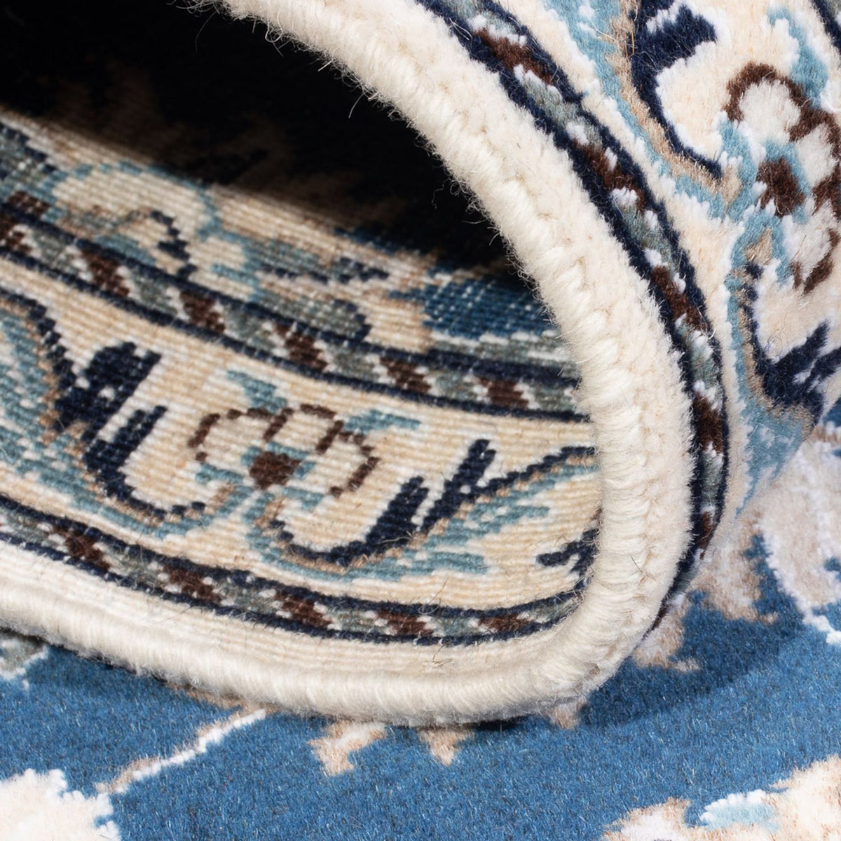 Dywan perski - Nain - 140 x 90 cm - niebieski