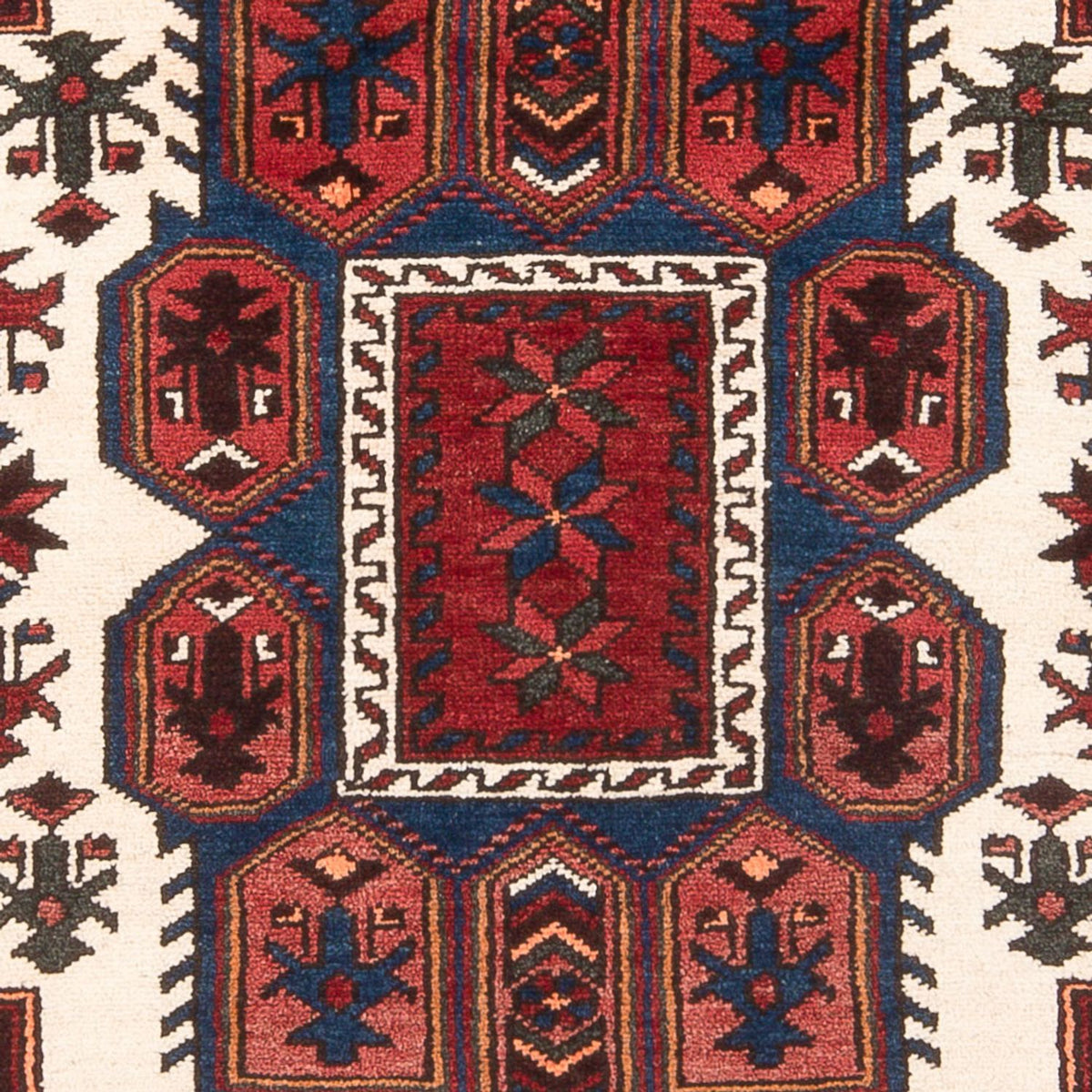 Perski dywan - Nomadyczny - 202 x 125 cm - ciemnoniebieski