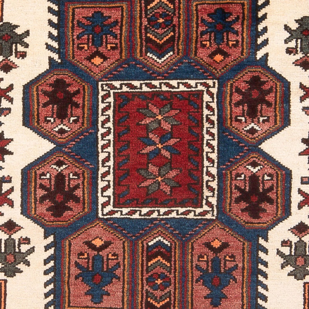 Perski dywan - Nomadyczny - 205 x 128 cm - ciemnoniebieski