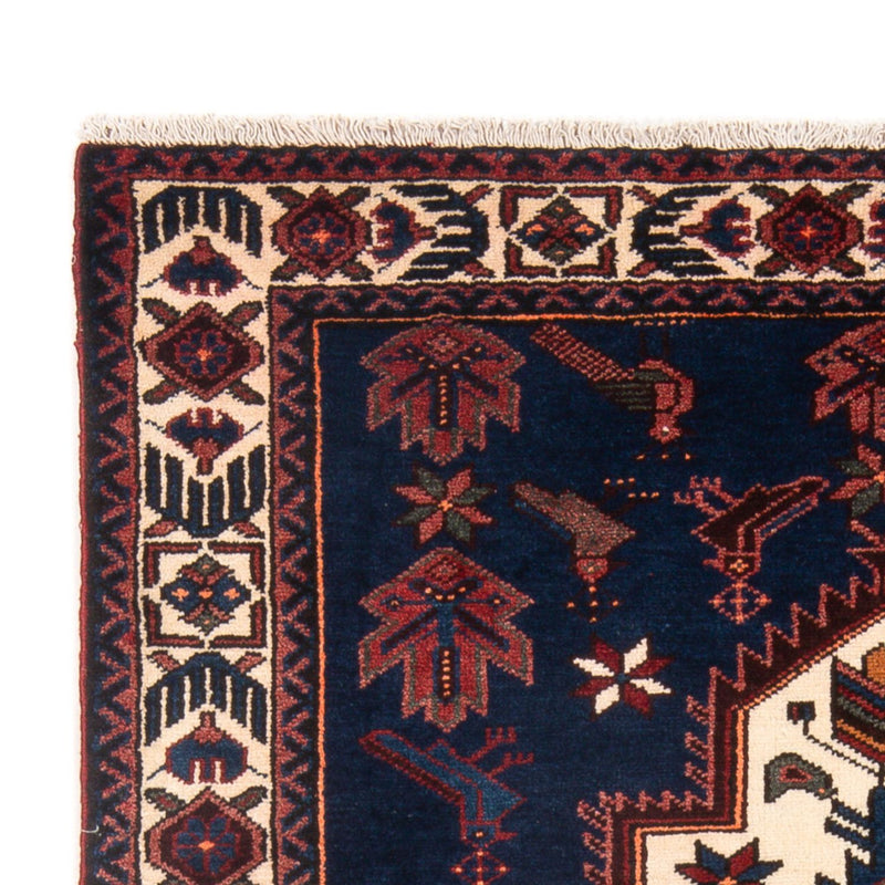 Perski dywan - Nomadyczny - 205 x 128 cm - ciemnoniebieski