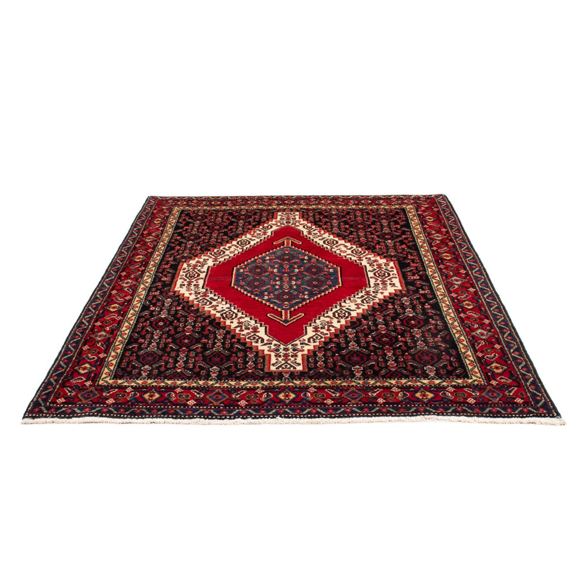 Dywan perski - Klasyczny - 193 x 143 cm - ciemnoniebieski