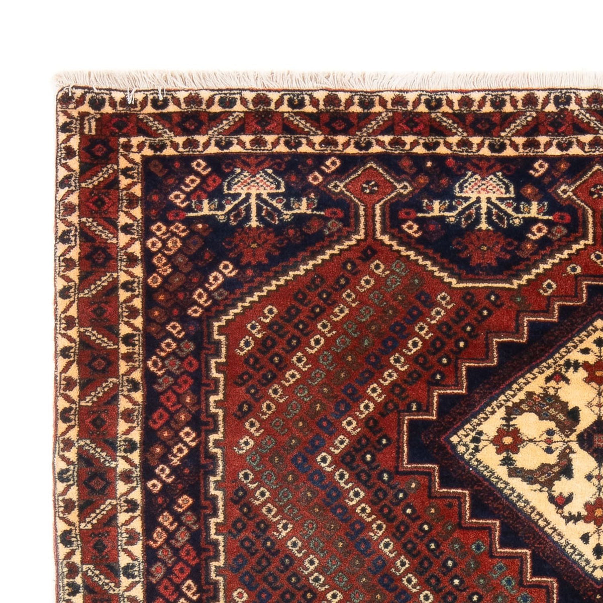 Perski dywan - Nomadyczny - 208 x 142 cm - czerwony