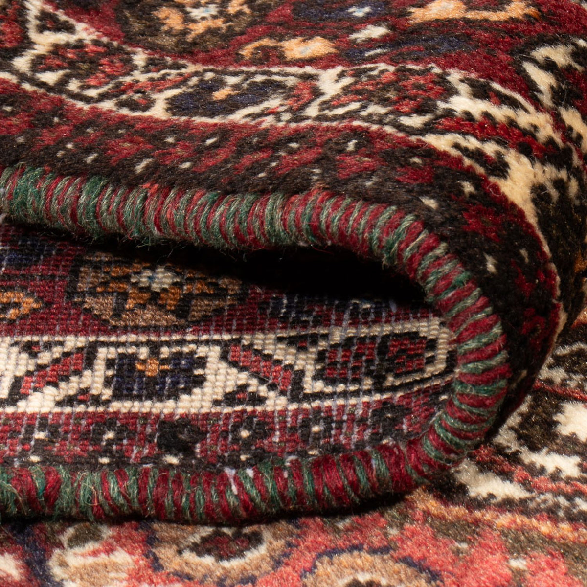 Perski dywan - Nomadyczny - 180 x 138 cm - czerwony