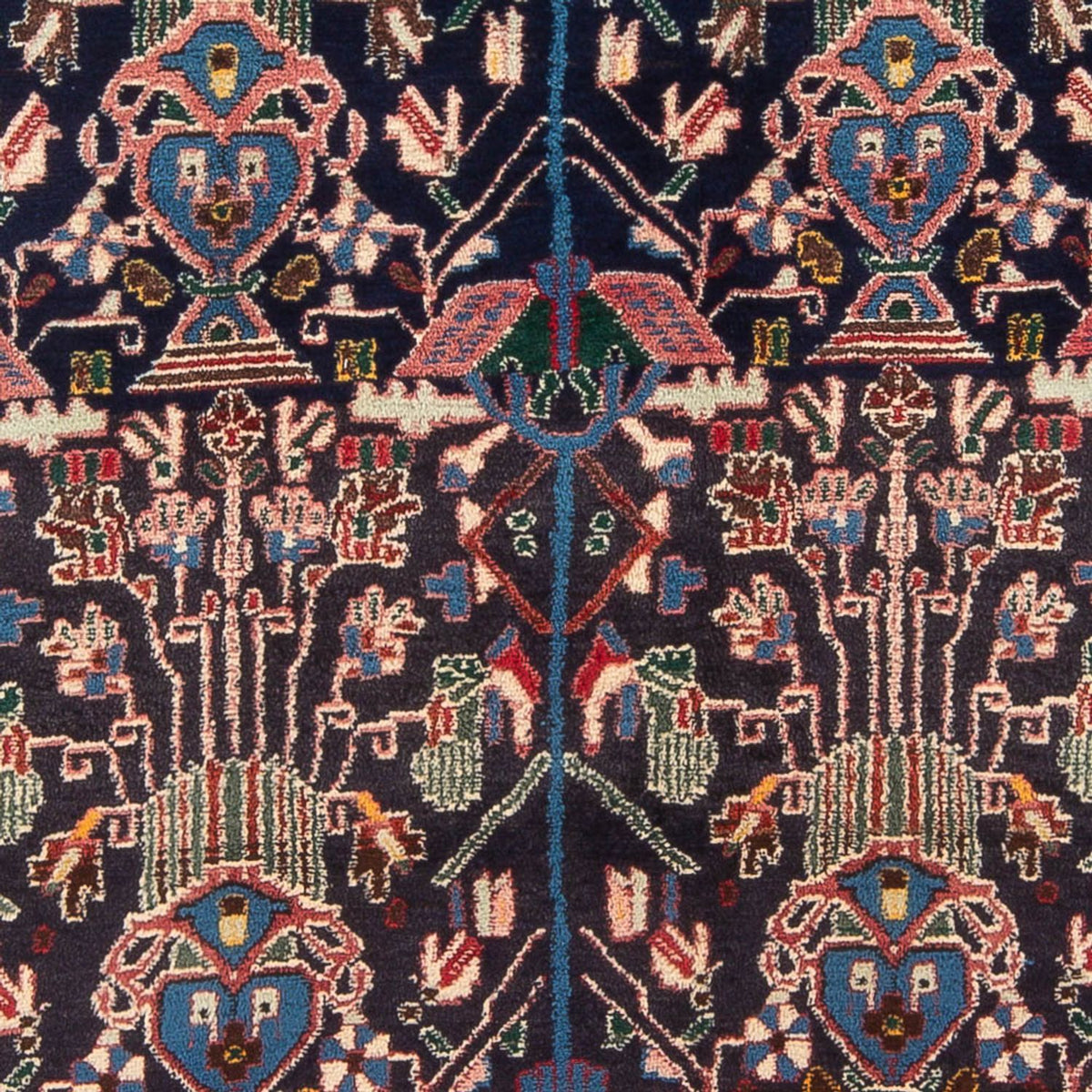 Perski dywan - Nomadyczny - 210 x 148 cm - ciemnoniebieski