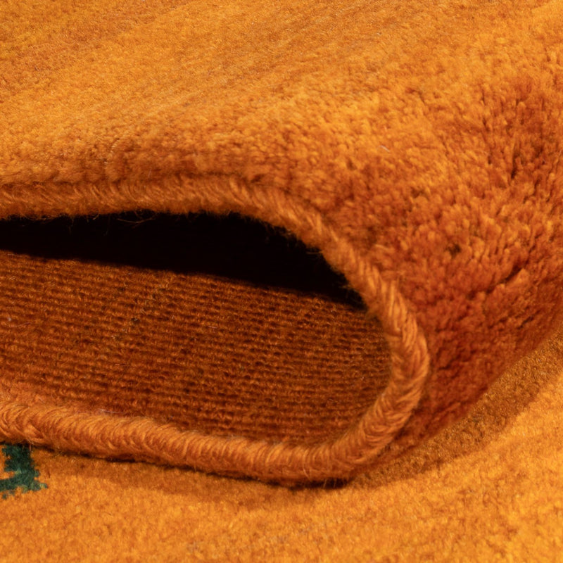 Dywan Gabbeh - perski - 175 x 119 cm - pomarańczowy