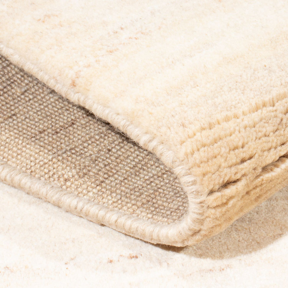 Dywan Gabbeh - perski - 167 x 125 cm - biały