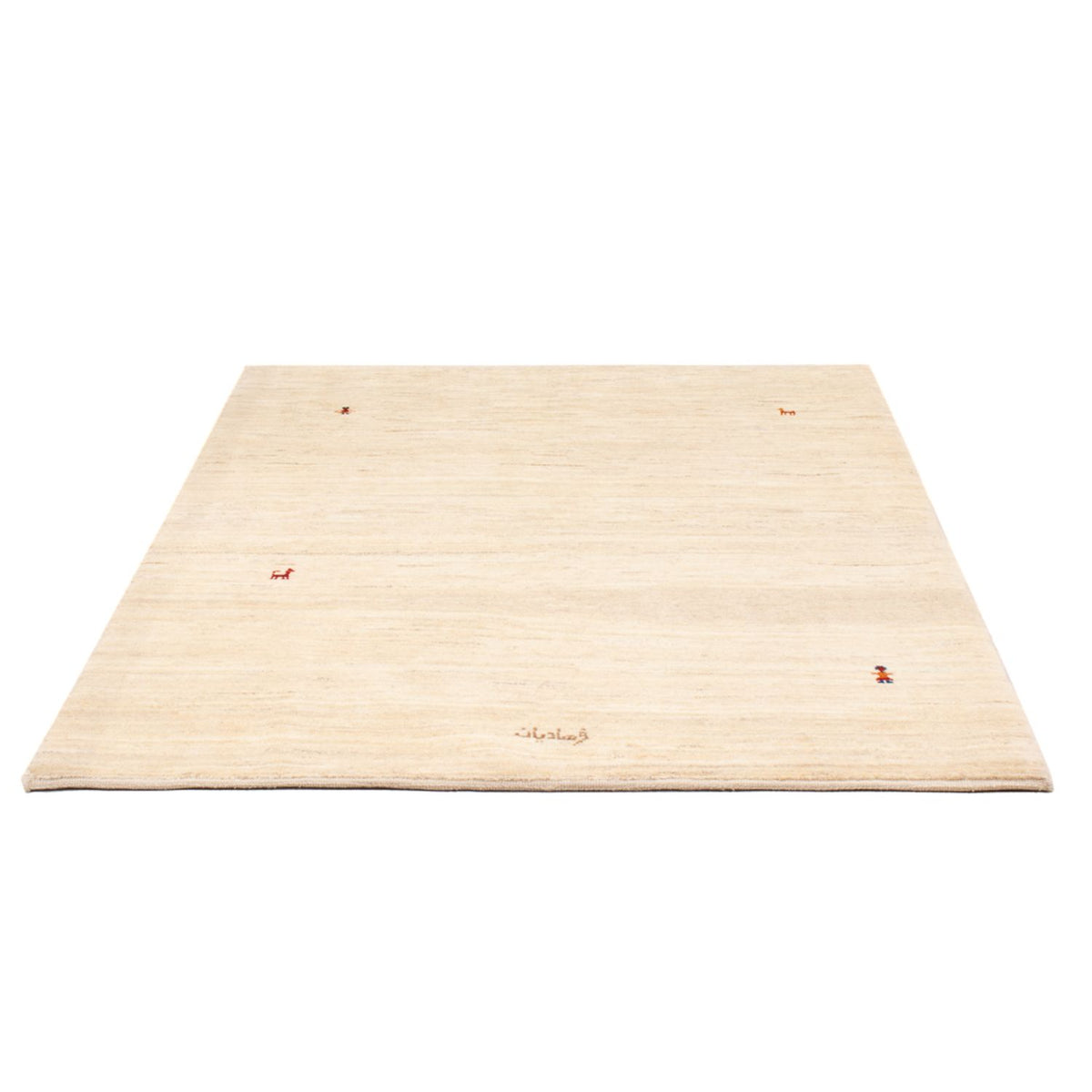 Dywan Gabbeh - perski - 167 x 125 cm - biały