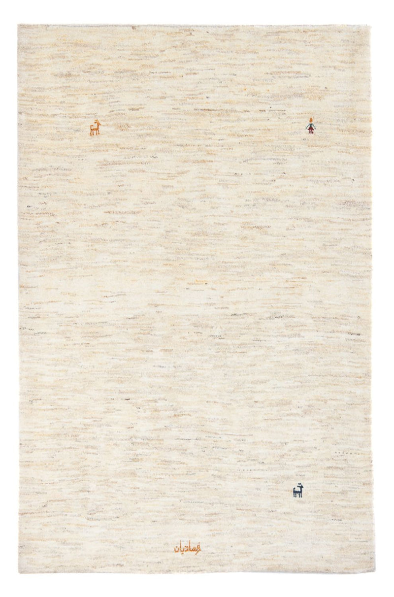 Dywan Gabbeh - perski - 170 x 120 cm - srebrny