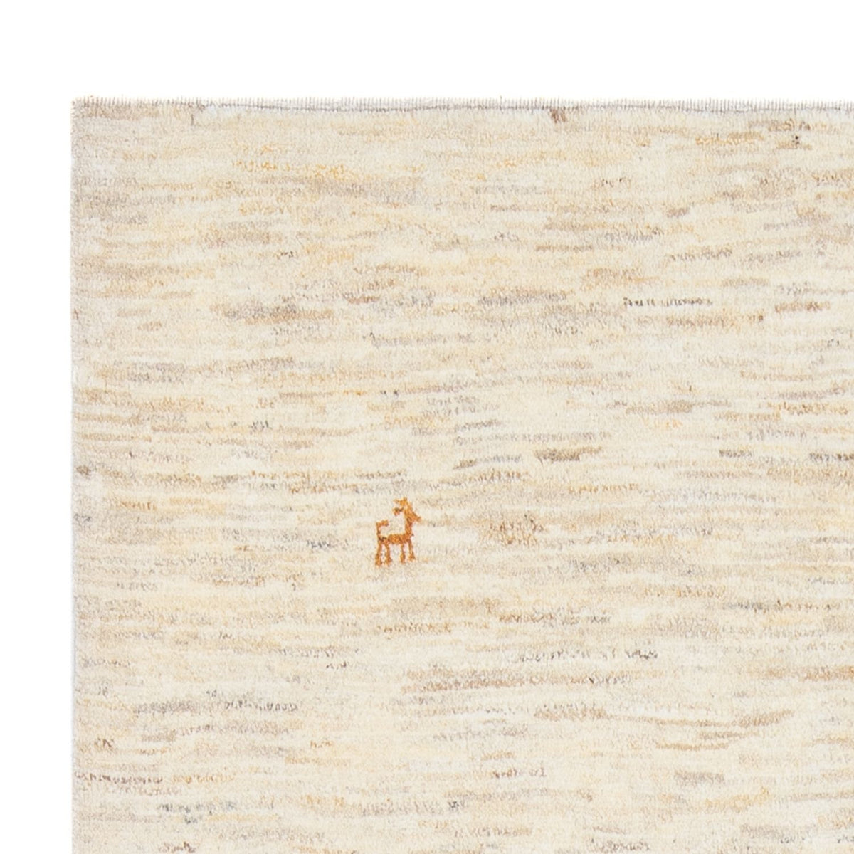 Dywan Gabbeh - perski - 170 x 120 cm - srebrny