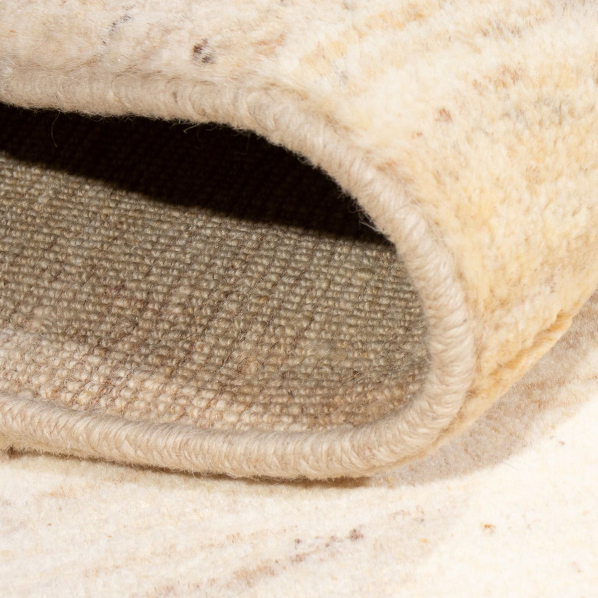 Dywan Gabbeh - perski - 170 x 120 cm - srebrny