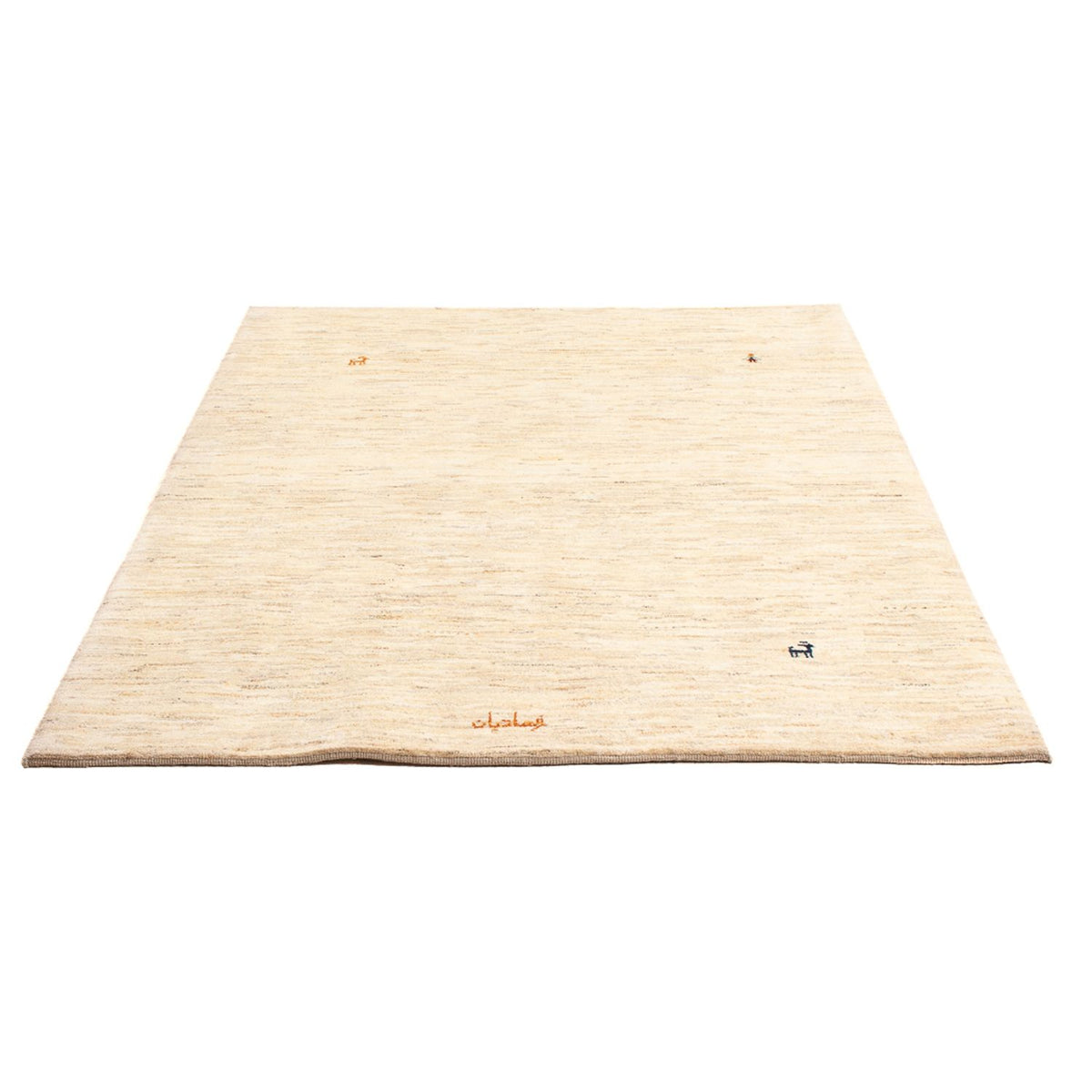 Dywan Gabbeh - perski - 170 x 120 cm - srebrny