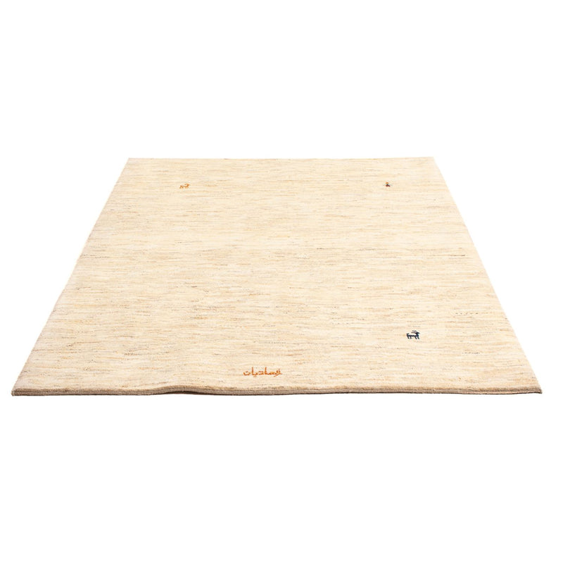 Dywan Gabbeh - perski - 170 x 120 cm - srebrny