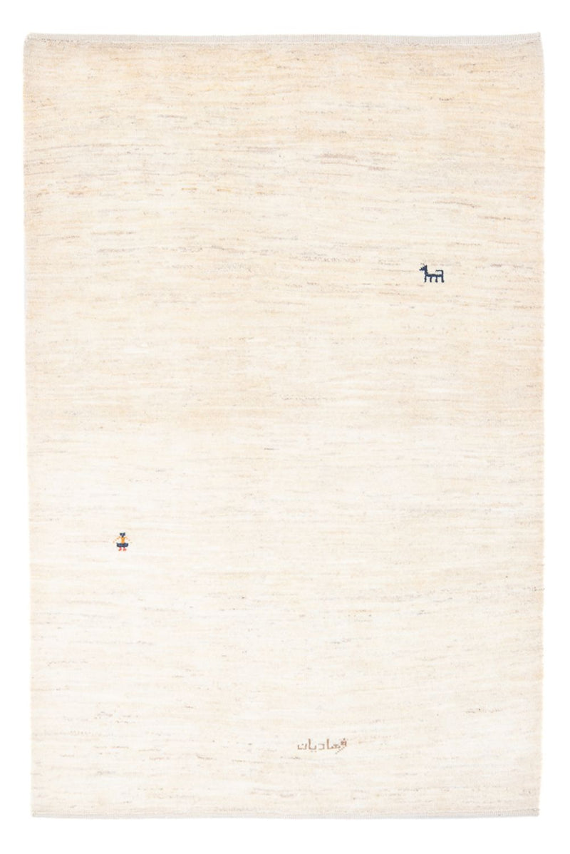 Dywan Gabbeh - perski - 176 x 120 cm - biały