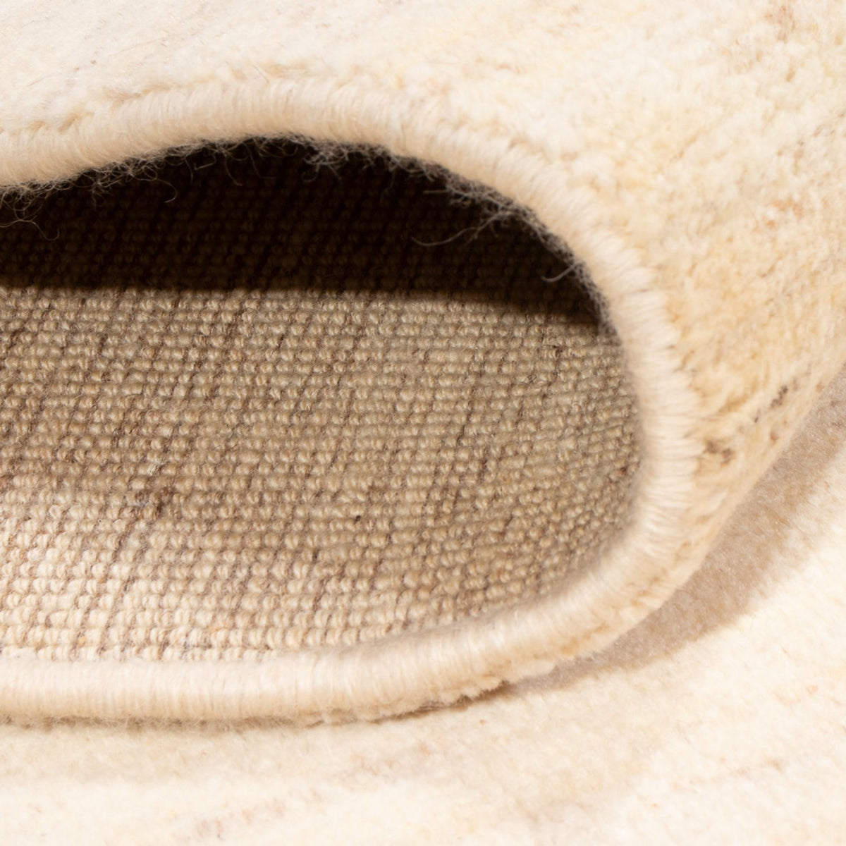 Dywan Gabbeh - perski - 176 x 120 cm - biały