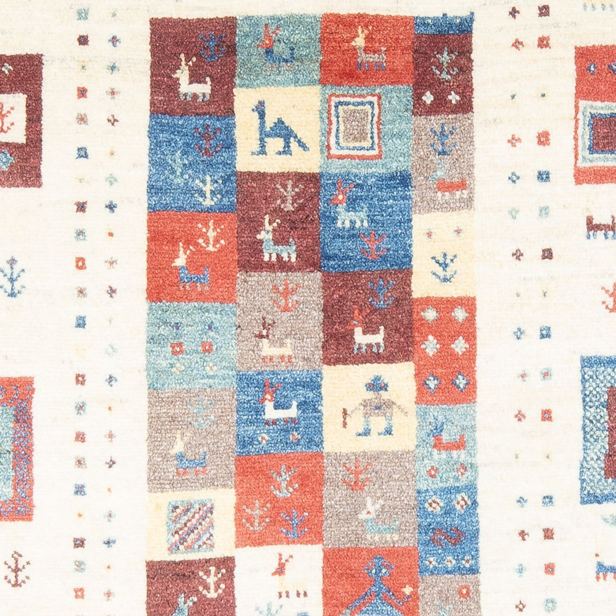 Dywan Gabbeh - perski - 170 x 120 cm - wielokolorowy