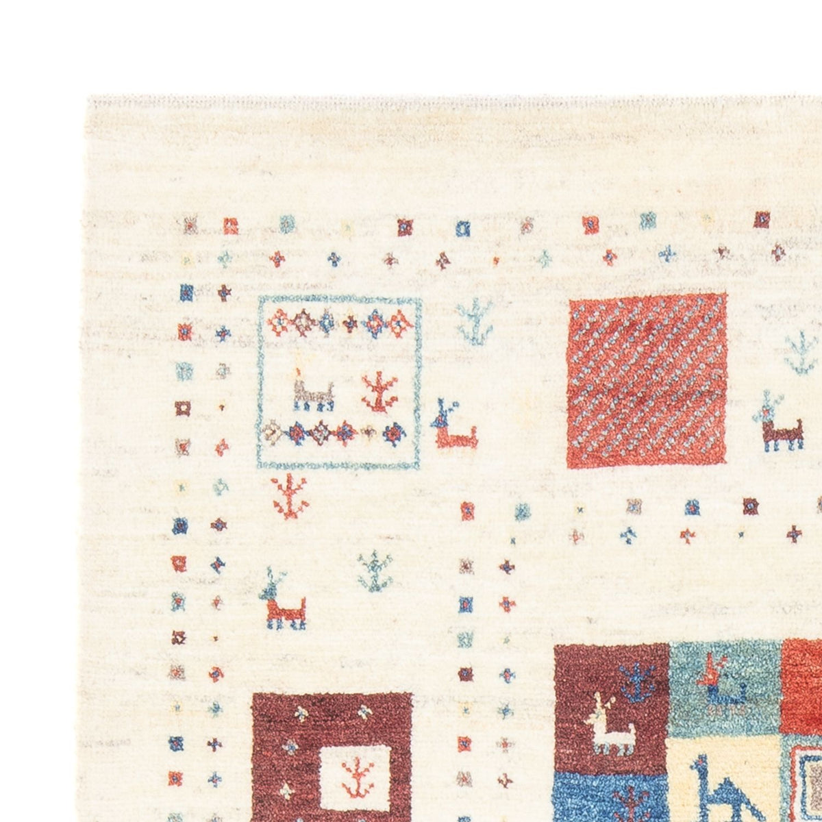 Dywan Gabbeh - perski - 170 x 120 cm - wielokolorowy