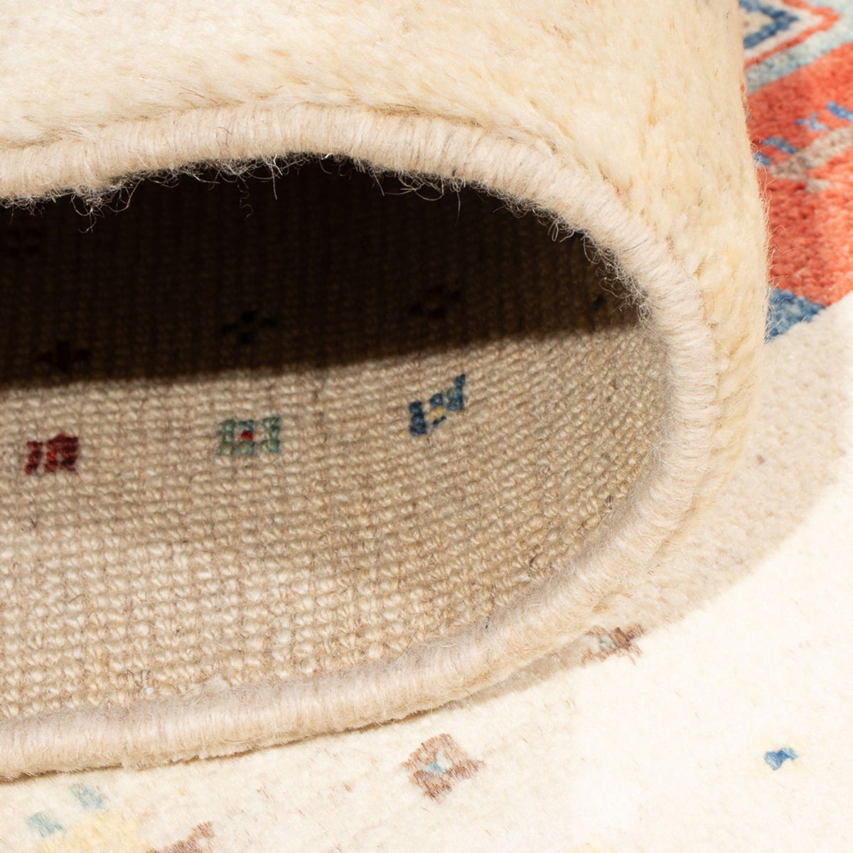 Dywan Gabbeh - perski - 170 x 120 cm - wielokolorowy