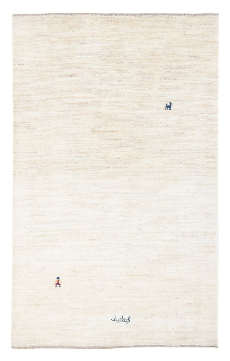 Dywan Gabbeh - perski - 163 x 110 cm - jasnoszary