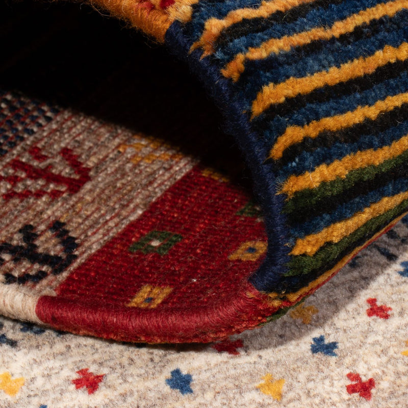 Dywan Gabbeh - perski - 177 x 123 cm - wielokolorowy