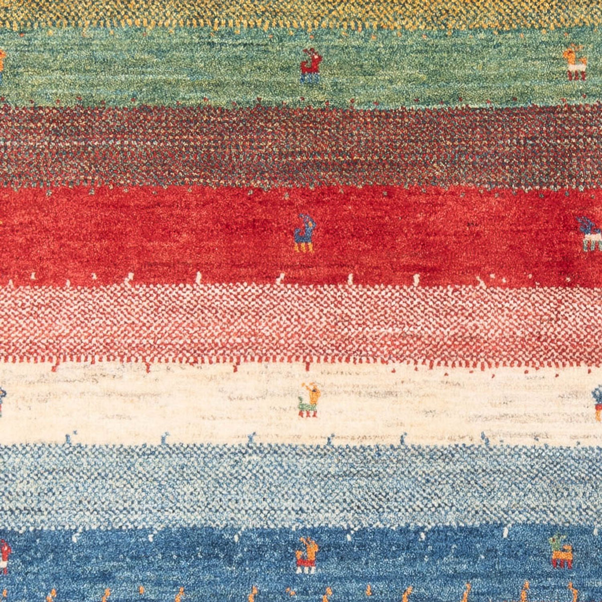 Dywan Gabbeh - perski - 180 x 120 cm - wielokolorowy