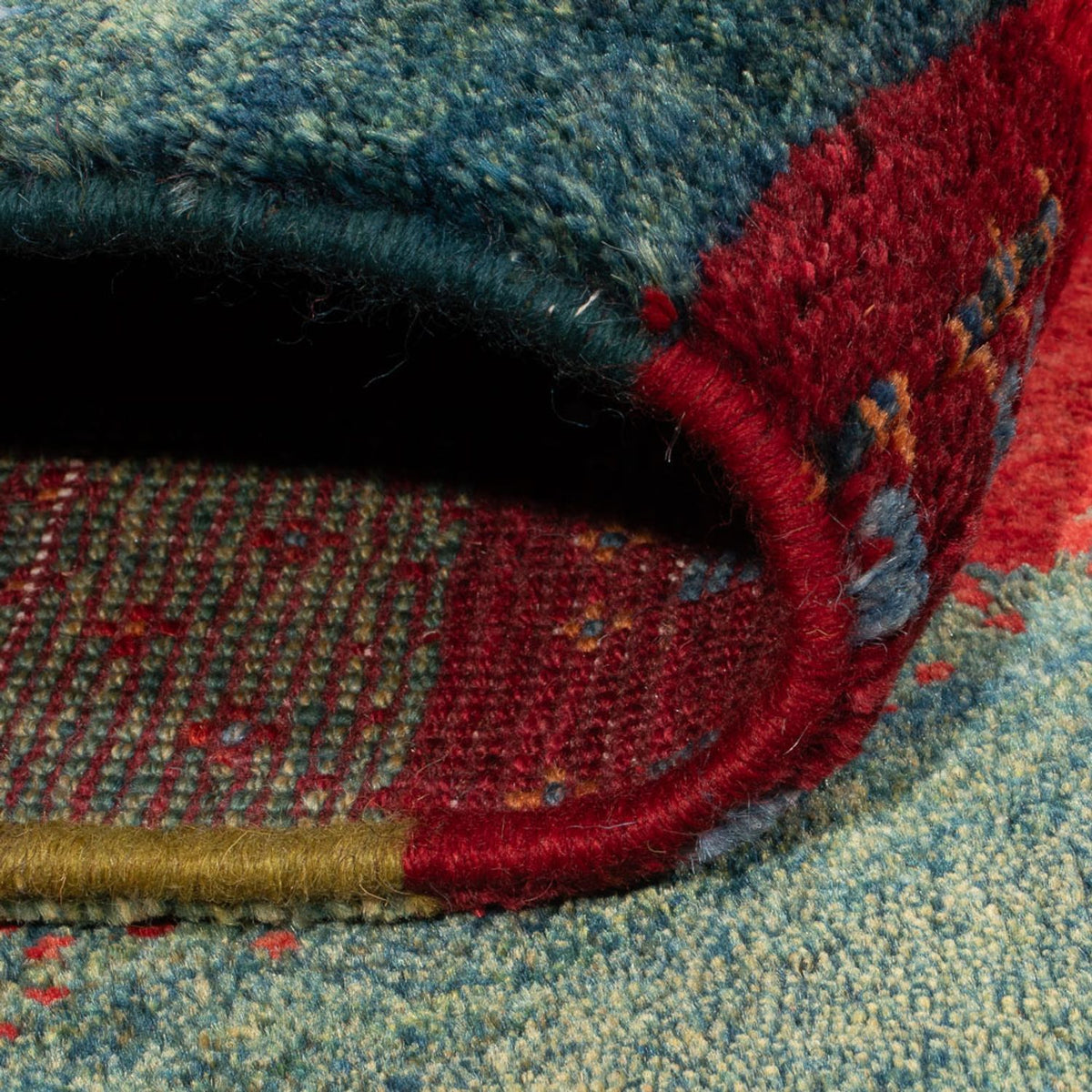 Dywan Gabbeh - perski - 182 x 117 cm - wielokolorowy