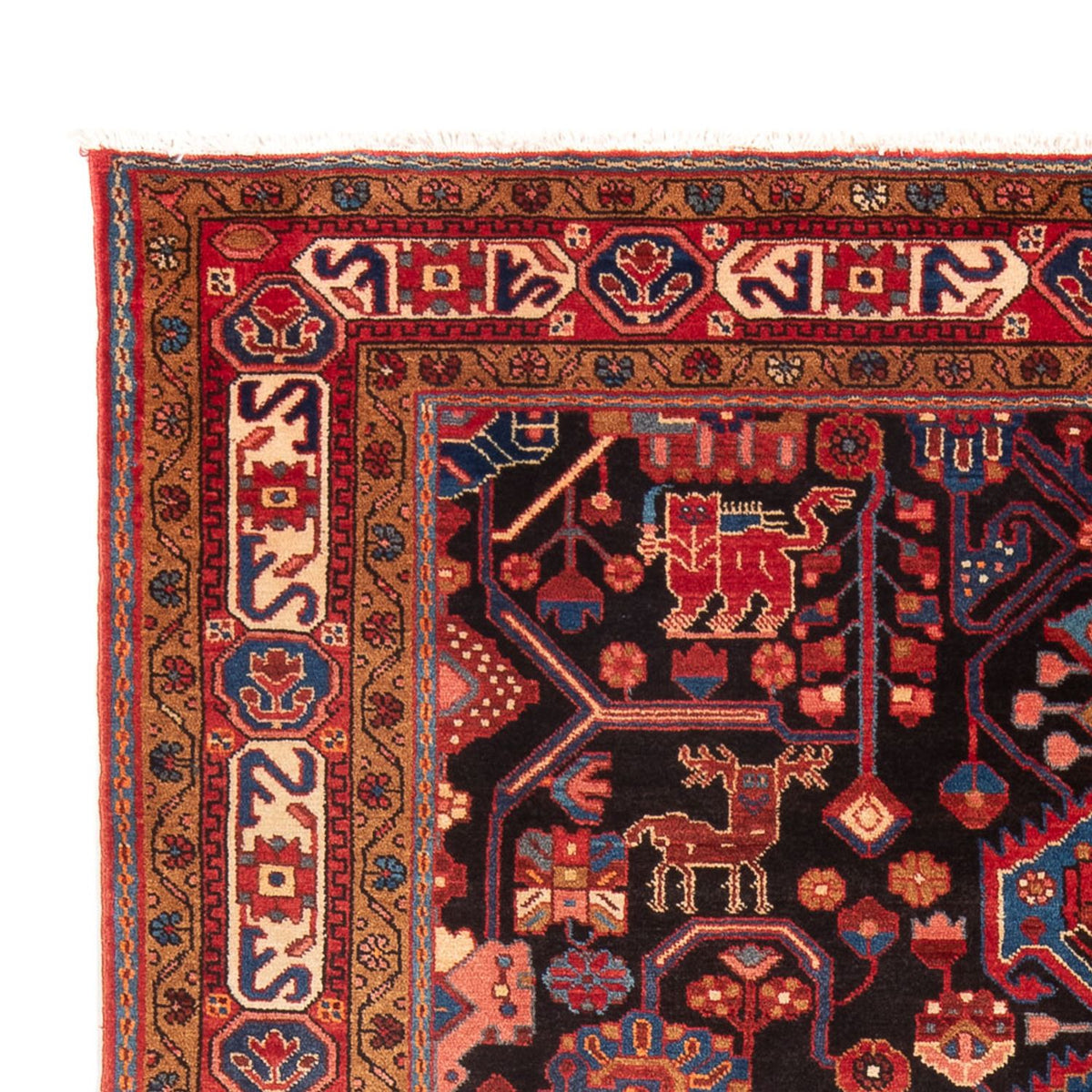 Perski dywan - Nomadyczny - 273 x 153 cm - ciemnoniebieski