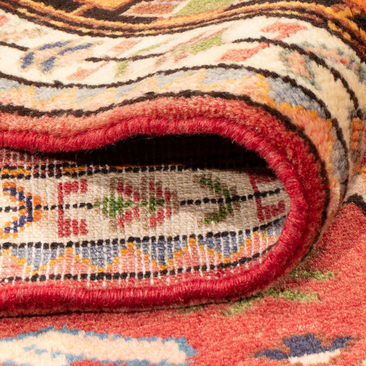 Perski dywan - Nomadyczny - 223 x 140 cm - czerwony